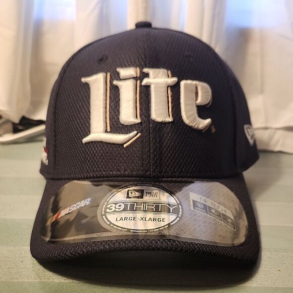 Nascar Miller Lite Brad Keselowski Stretchfit Hat - New - Picture 1 of 8